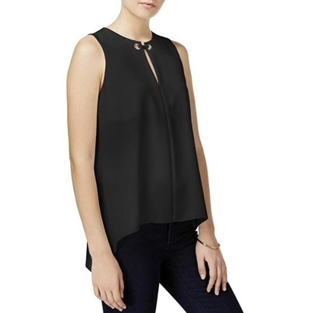New RACHEL Rachel Roy Cut-Out Grommet Tank Top